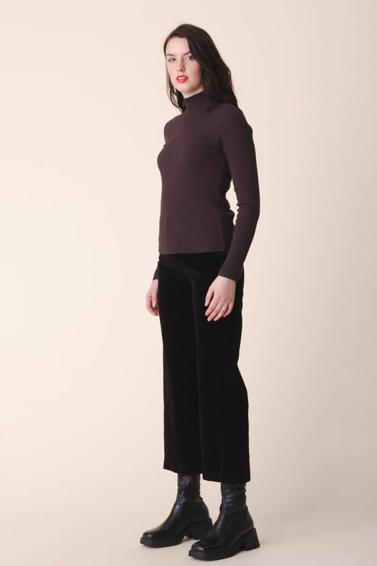 Knack Wide Leg Pant | Black Cord