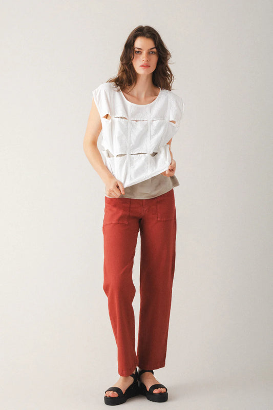 Long Carpenter Pant | Brick Organic