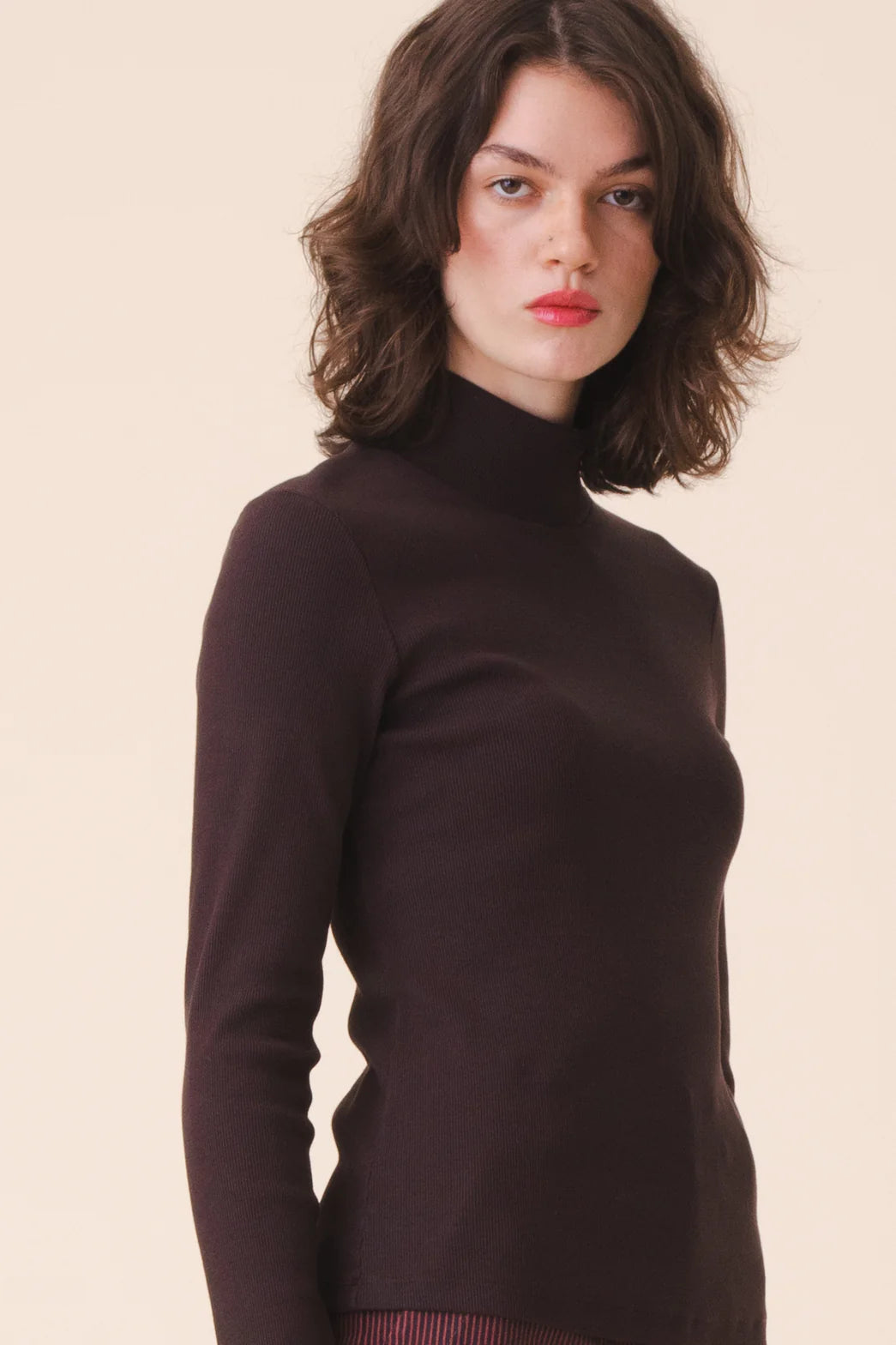 Long Sleeve Mockneck | Brown Out Organic