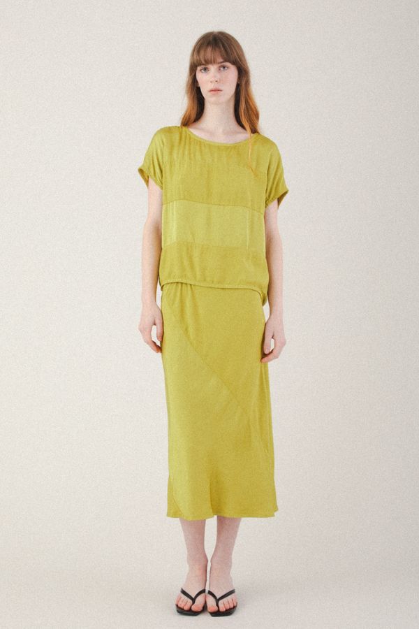 Shadow Slip Skirt | Green Tea