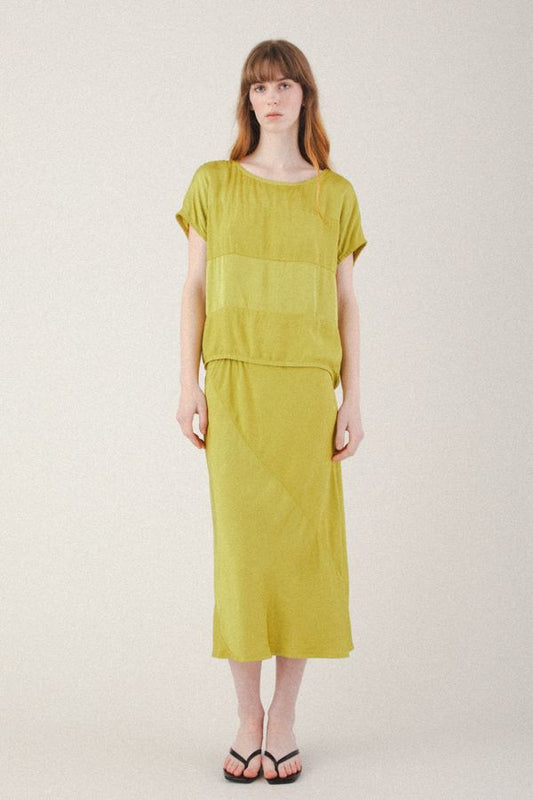 Shadow Slip Skirt | Green Tea