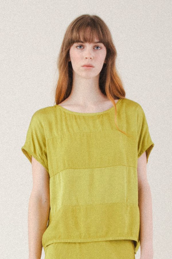 Shadow Boxy Top | Green Tea