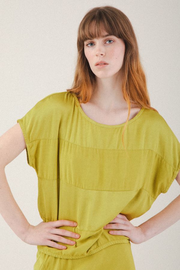 Shadow Boxy Top | Green Tea