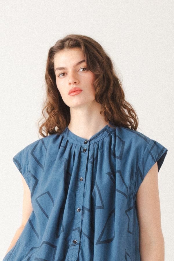 Talk Talk Dress | Marine Print Organic