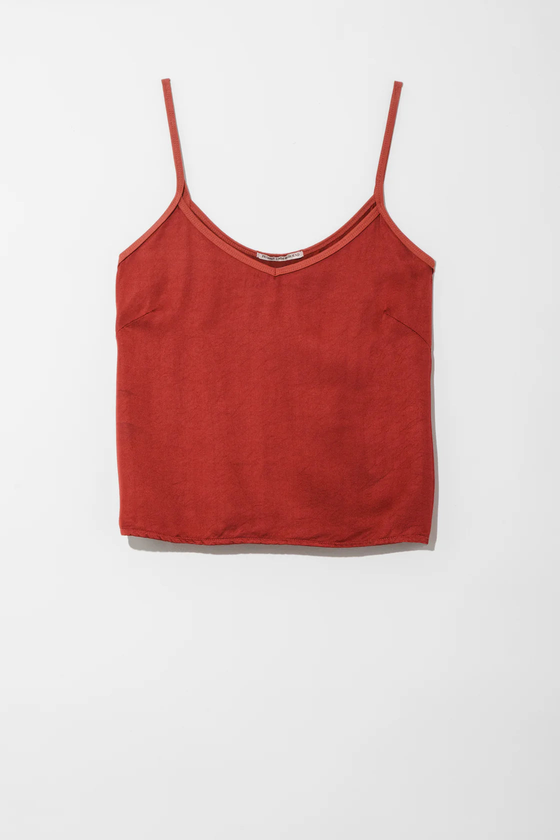 Shine On Camisole | Brick Satin