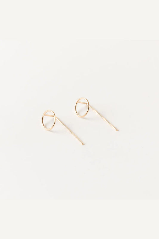 Eloise Pull-Through Earrings | Gold Fill