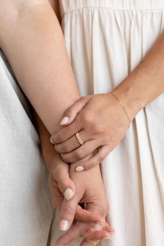 Livy Paperclip Bracelet | Gold Fill