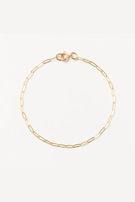 Livy Paperclip Bracelet | Gold Fill