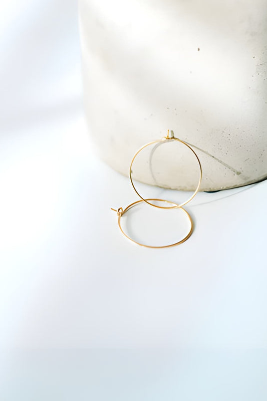 Everyday Minimal Hoop | Gold Fill