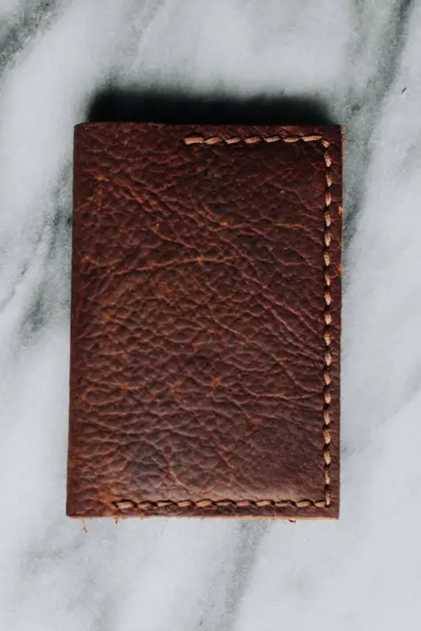 Half Fold Wallet | Pebbled Brown