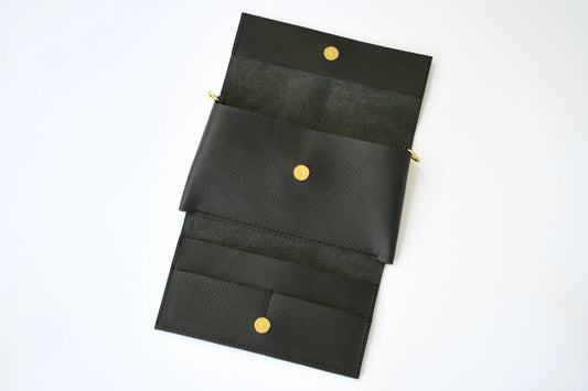 The Daily Clutch | Pebbled Black
