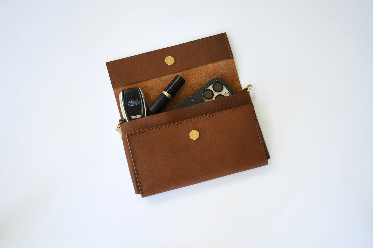 The Daily Clutch | Pebbled Brown