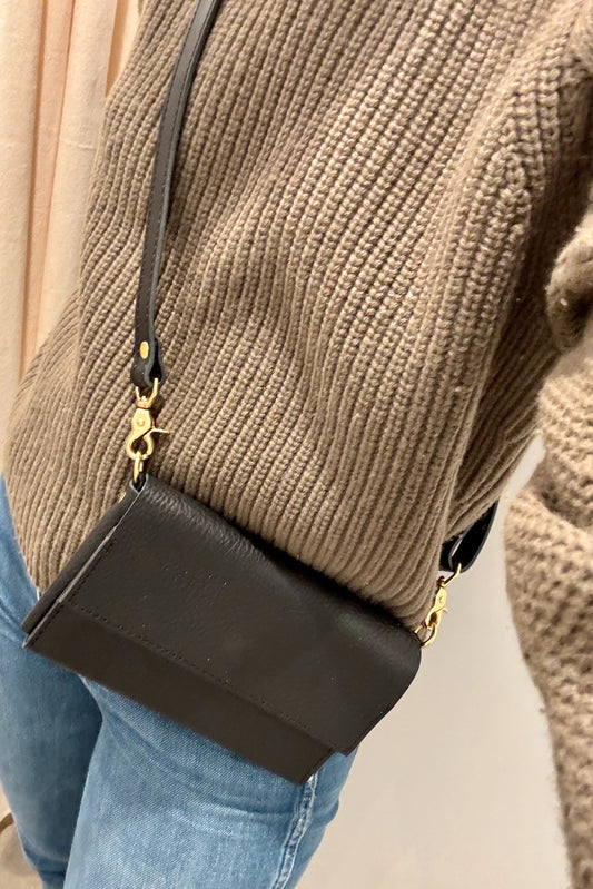 The Daily Clutch | Pebbled Black