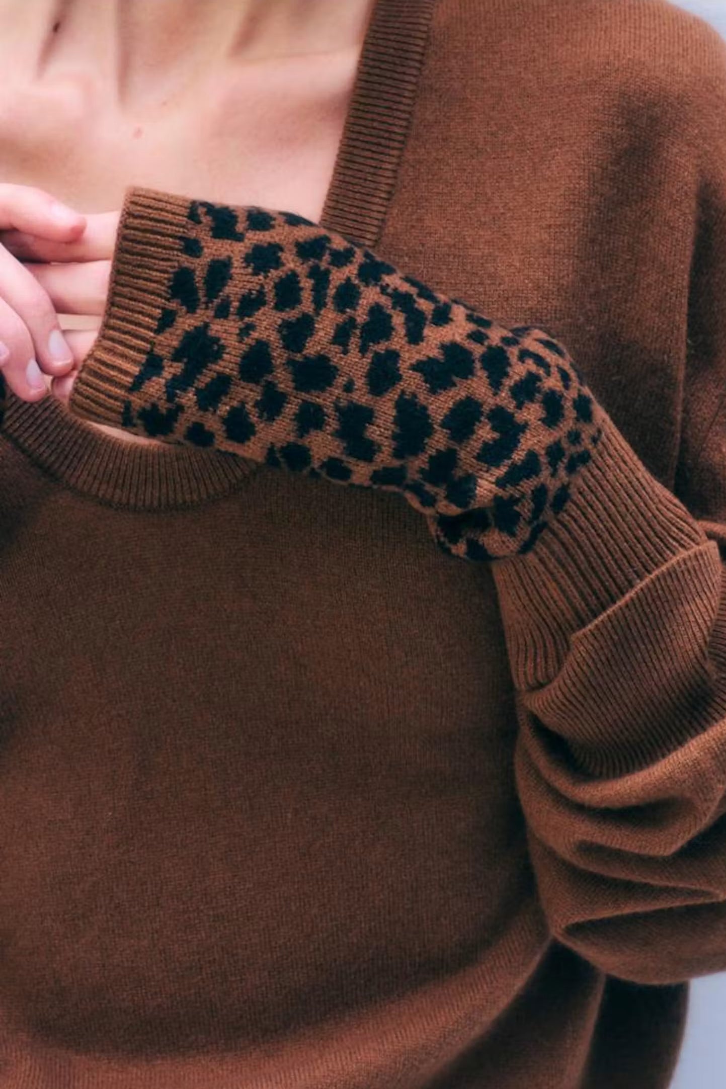 Cashmere Handwarmer | Leopard
