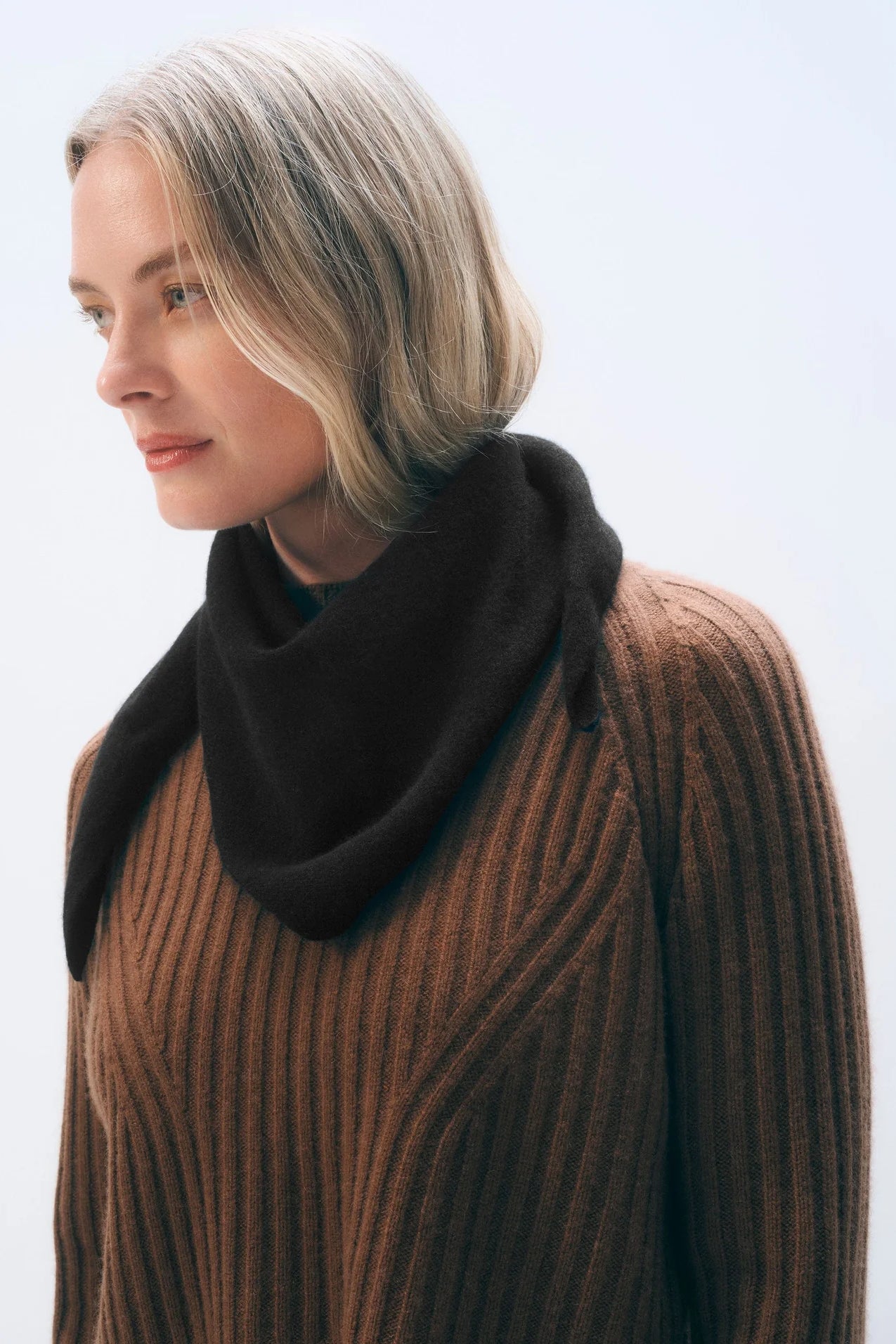 Cashmere Neckerchief | Classic Black