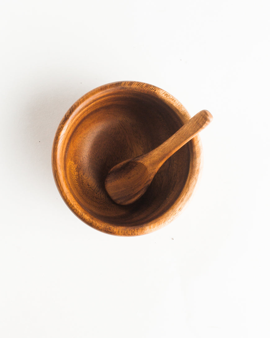 6" Smoothie Bowl + Spoon | Acacia Wood