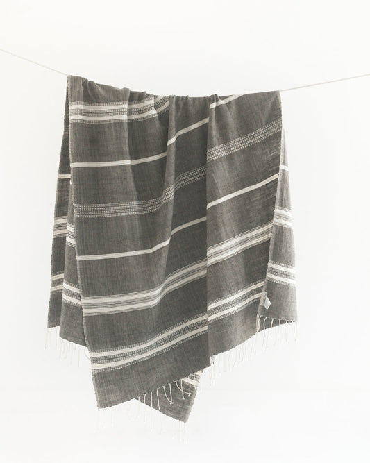 Aden Cotton Throw Blanket | Handspun Cotton