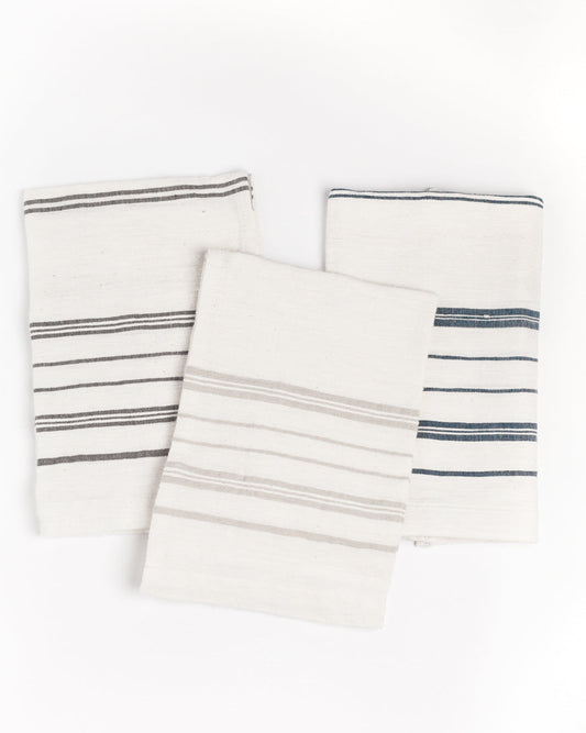 Avery Striped Tea Towel | Handspun Cotton