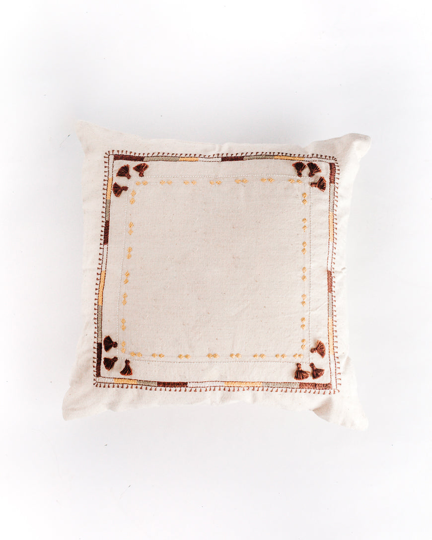 16" Lambadi Throw Pillow | Handspun Cotton