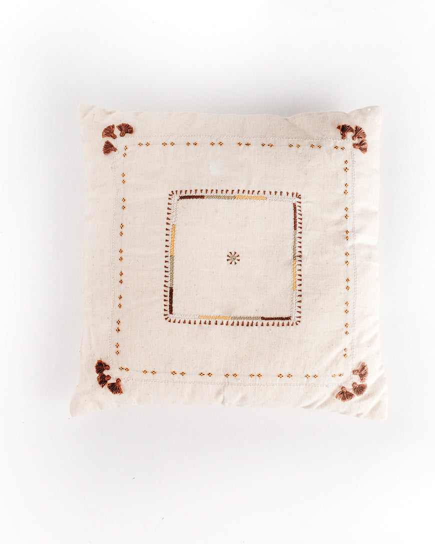 16" Abira Throw Pillow | Handspun Cotton