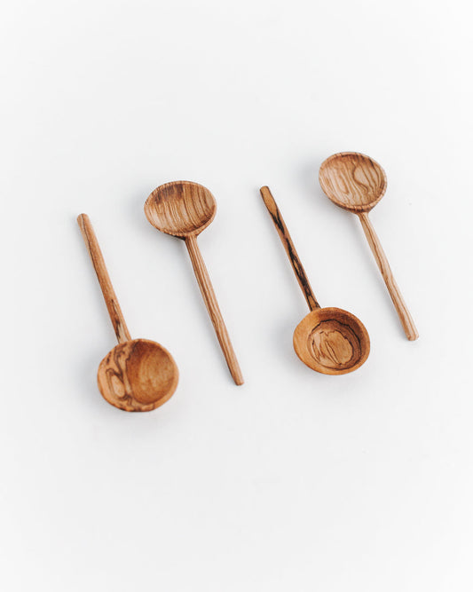 Tea & Coffee Spoon Set | Olive Wood