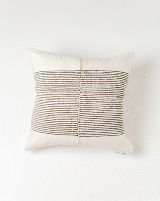 18" Riviera Throw Pillow | Handspun Cotton