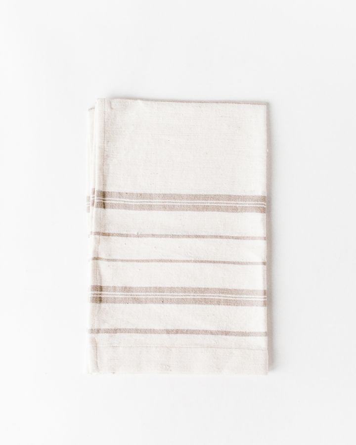 Avery Striped Tea Towel | Handspun Cotton