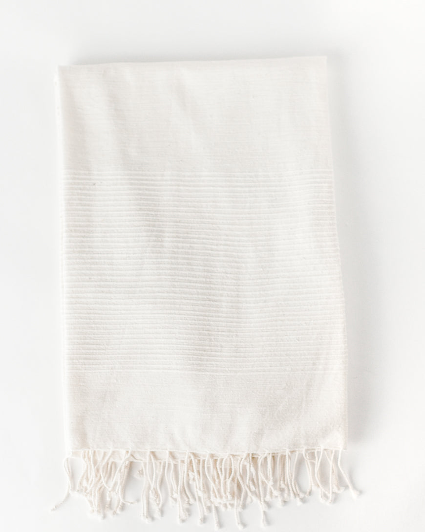 Riviera Throw Blanket | Natural Cotton