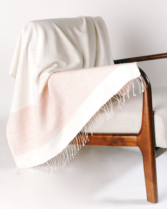 Riviera Throw Blanket | Natural Cotton
