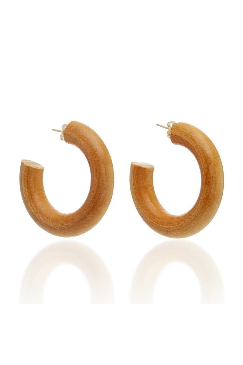 Sophie Monet Natural Reclaimed Sustainable Small Pine Hoops