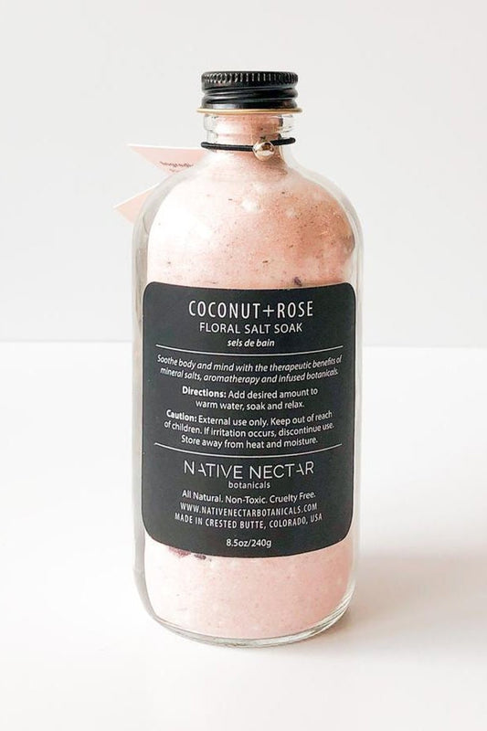 Coconut & Rose Salt Soak